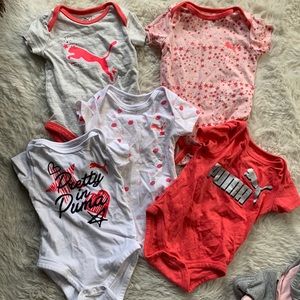 Puma Baby Onesies 0-3 Months bundle